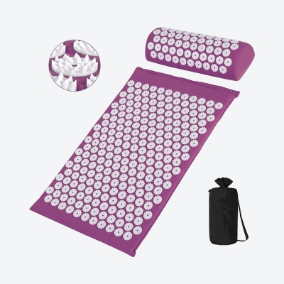 Acupressure Mat and Pillow Set - Pink